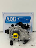 Mechanical part with yellow component on a white surface, branded 'ABC Auto Parts'.